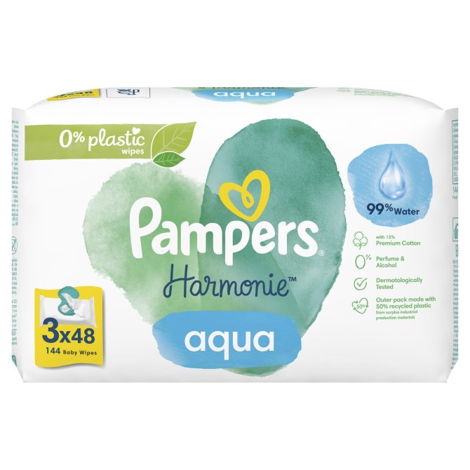 Proizvod Pampers vlažne maramice Harmonie Aqua 3x48 kom brenda Pampers
