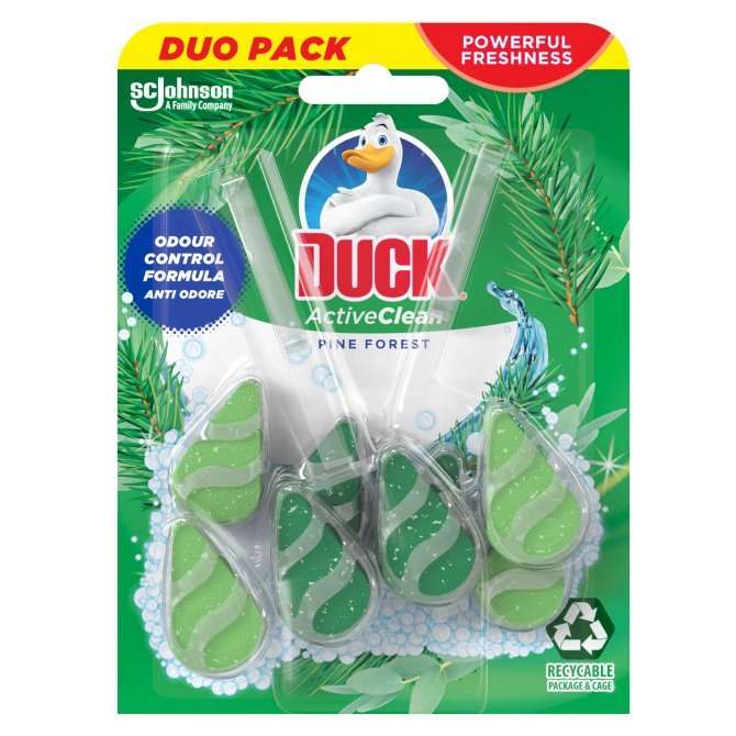 Proizvod Duck® Active Clean osvježivač za WC školjku duplo pakiranje miris pine brenda Duck