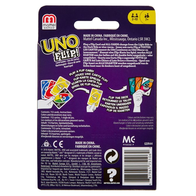 Proizvod Uno karte Flip brenda Mattel društvene igre