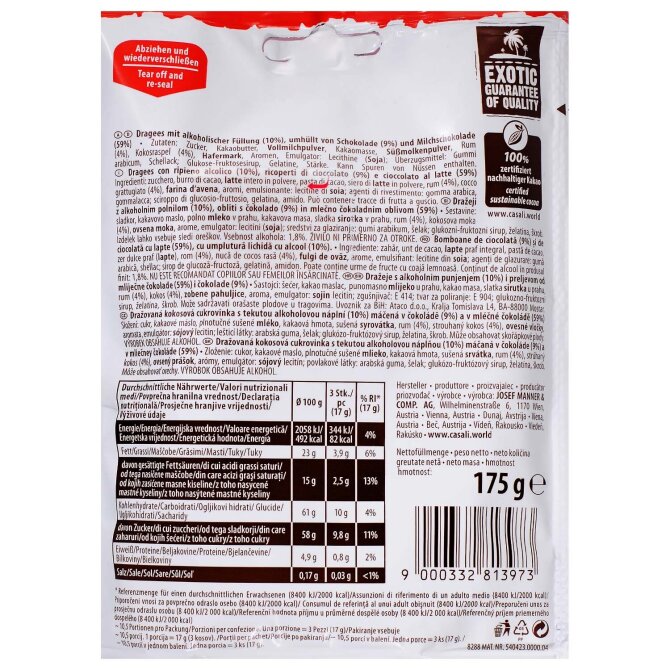 Proizvod Casali rum-kokos bomboni 100 g brenda Casali