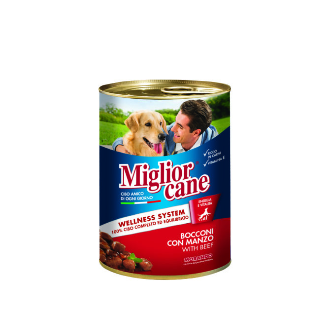Proizvod Miglior hrana za pse govedina u konzervi 405 g brenda Morando