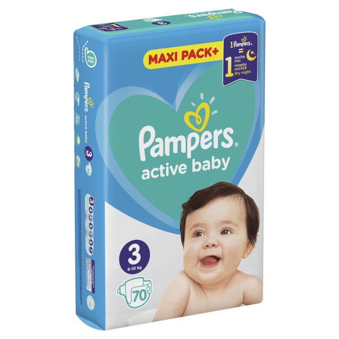 Proizvod Pampers pelene Active baby veličina 3 (6-10 kg) maxi pack 70 kom brenda Pampers