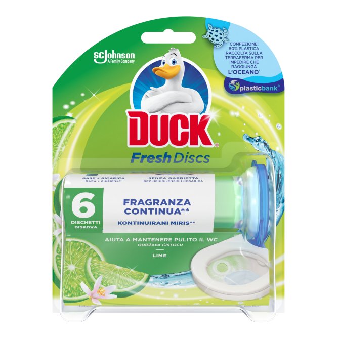 Proizvod Duck® Fresh Discs gel za čišćenje i osvježavanje WC školjke miris lime brenda Duck