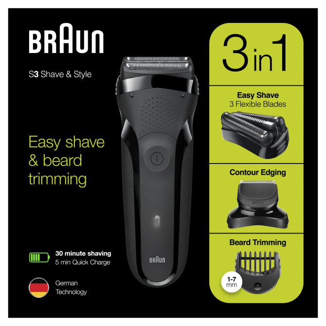 Proizvod Braun BT 300 brijaći aparat 3u1 brenda Braun