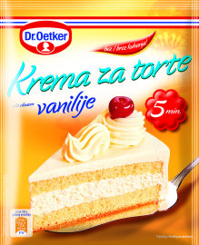 Proizvod Dr. Oetker krema za torte s okusom vanilije brenda Dr. Oetker