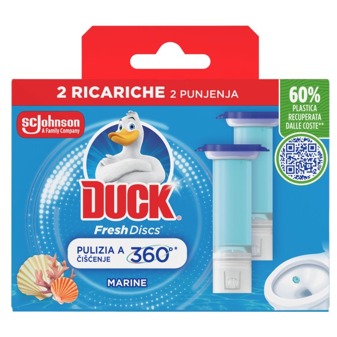 Proizvod Duck® Fresh Discs gel za čišćenje i osvježavanje WC školjke - duplo punjenje miris marine brenda Duck