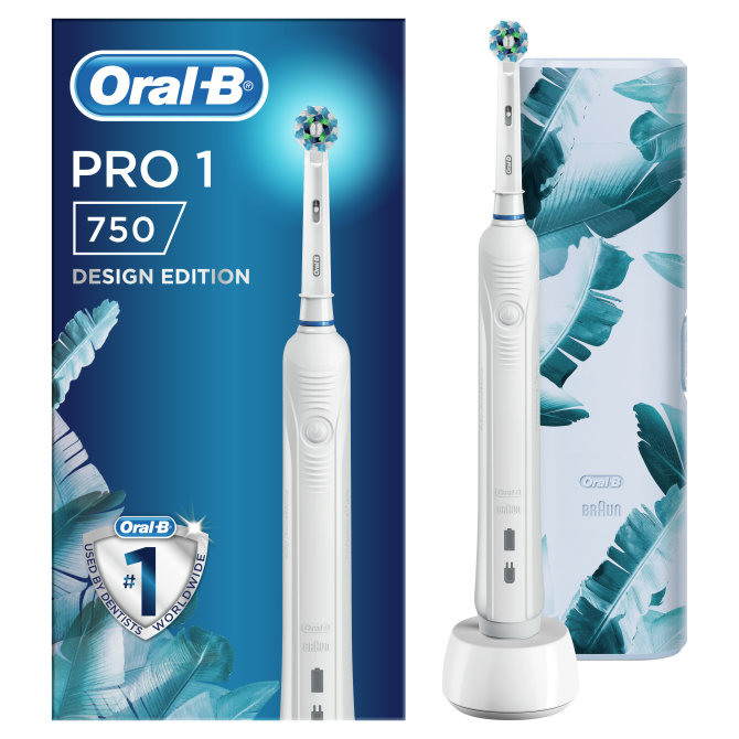 Proizvod Oral-B električna zubna četkica Pro 750 bijela s putnom torbicom brenda Oral-B