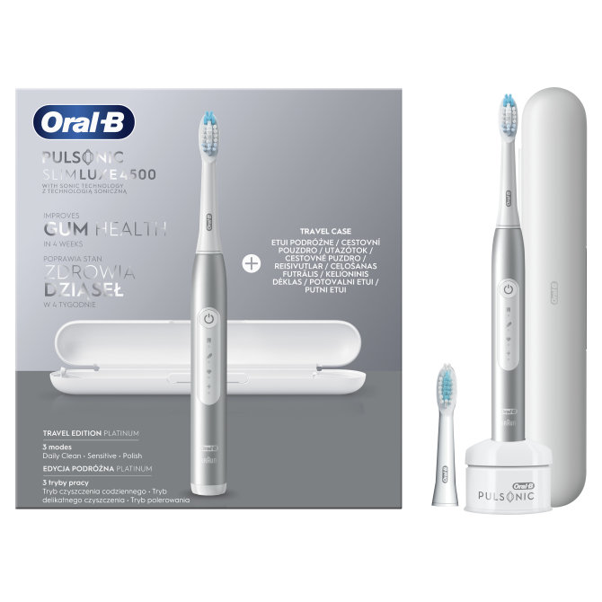 Proizvod Oral-B električna zubna četkica Pulsonic Clean Luxe 4500 platinum brenda Oral-B