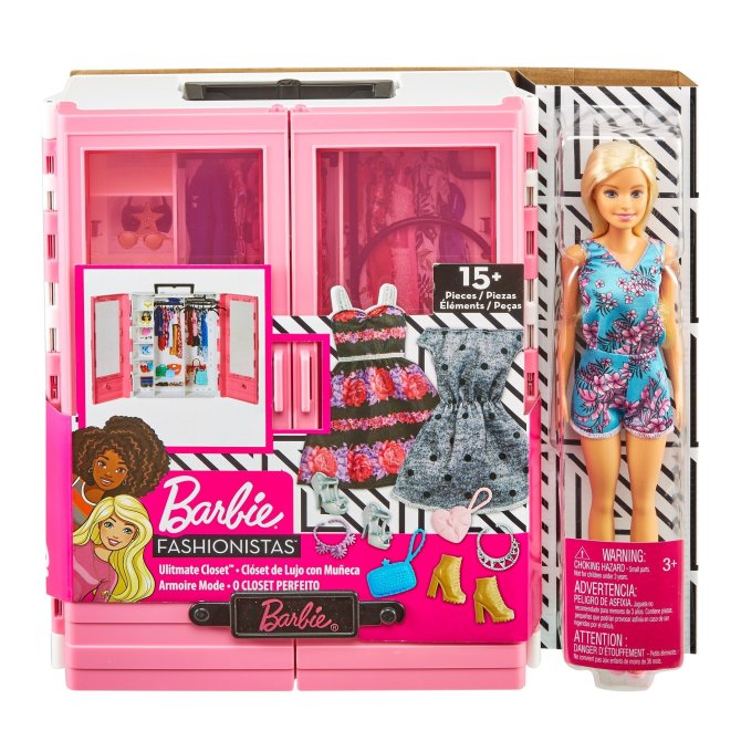 Proizvod Barbie modni ormar s lutkom i dodacima brenda Barbie