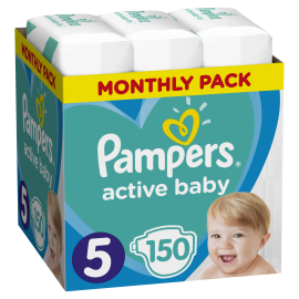 Proizvod Pampers pelene Active Baby veličina 5 (11-16 kg) maxi pack plus 150 kom brenda Pampers