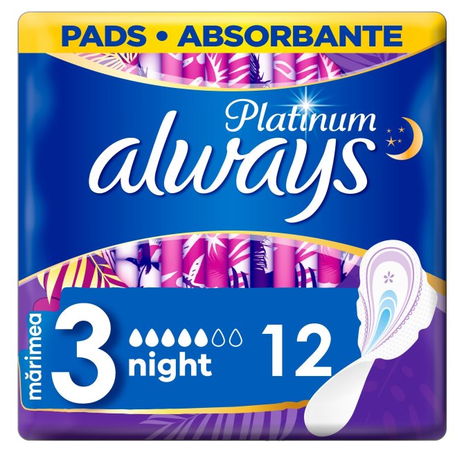 Proizvod Always Platinum night higijenski ulošci 12 komada brenda Always