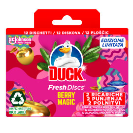 Proizvod Duck® Fresh Discs gel za čišćenje i osvježavanje WC školjke - duplo punjenje, miris berry magic brenda Duck