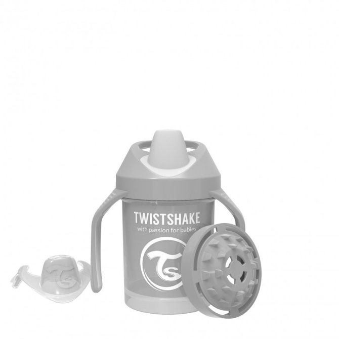Proizvod Twistshake Mini bočica 230 ml 4+m pastel siva brenda Twistshake