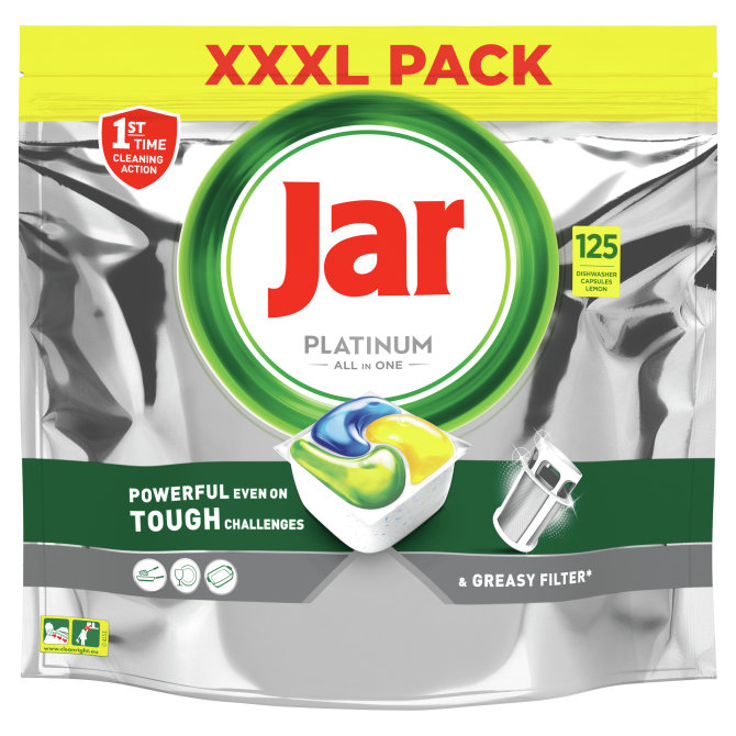 Proizvod Jar Platinum Lemon tablete za strojno pranje posuđa 125 komada brenda Jar