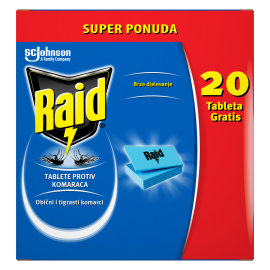 Proizvod Raid laminirane tablete  za električni aparatić promo pack 60 kom brenda Raid