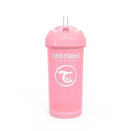 Proizvod Twistshake bočica sa slamkom 360 ml 6+m pastel roza brenda Twistshake