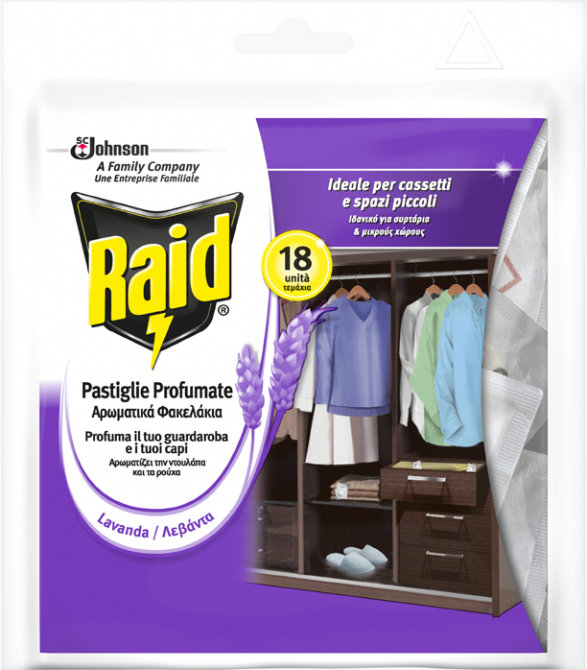Proizvod Raid mirisne vrećice protiv moljaca lavanda brenda Raid