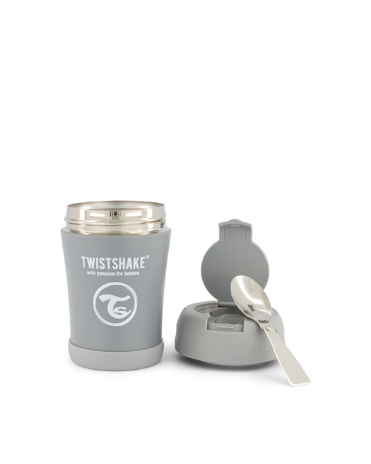 Proizvod Twistshake termo spremnik za hranu 350ml pastel sivi brenda Twistshake