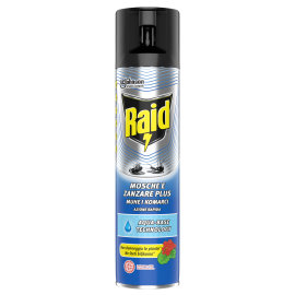 Proizvod Raid sprej protiv letećih insekata s aqua-base tehnologijom brenda Raid