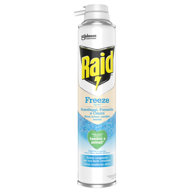 Proizvod Raid Freeze sprej protiv gmižućih insekata 350 ml brenda Raid