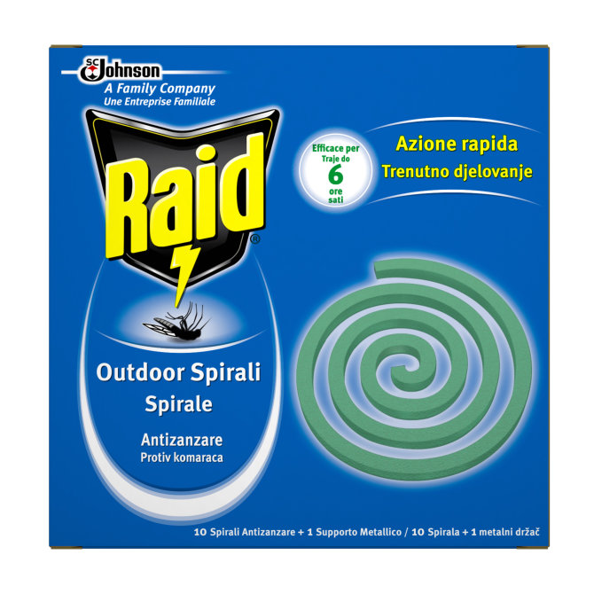Proizvod Raid spirale protiv komaraca brenda Raid