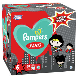 Proizvod Pampers pants pelene-gaćice veličina 6 (16+ kg) Warner Bros Justice League 60 kom brenda Pampers