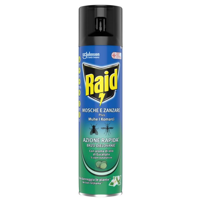 Proizvod Raid sprej protiv muha i komaraca miris eukaliptusa 400 ml brenda Raid