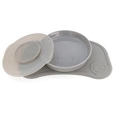 Proizvod Twistshake Click-mat mini + tanjurić pastel sivi brenda Twistshake