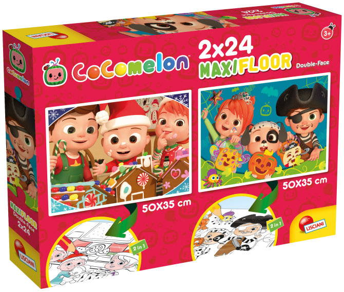Proizvod Cocomelon dvostrane puzzle Započni dan pjesmom - 2x24 komada brenda Cocomelon