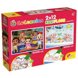 Proizvod Cocomelon dvostrane puzzle Gradimo - 2x12 komada brenda Lisciani