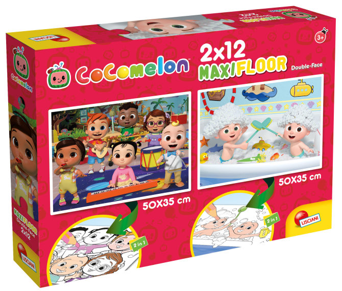 Proizvod Cocomelon dvostrane puzzle Gradimo - 2x12 komada brenda Cocomelon