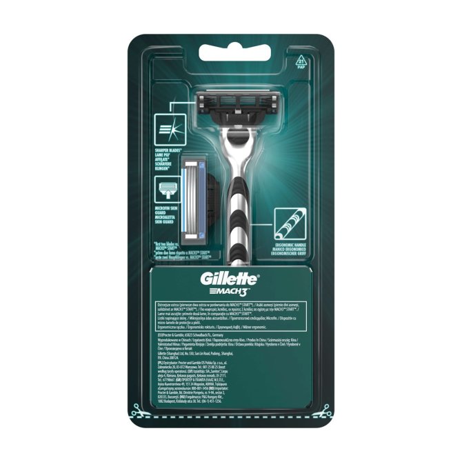 Proizvod Gillette Mach3 brijač + zamjenske britvice 5 komada brenda Gillette