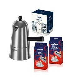 Proizvod Lavazza kafetijera Carmencita silver - classic + Crema e Gusto 2x250 g brenda Lavazza