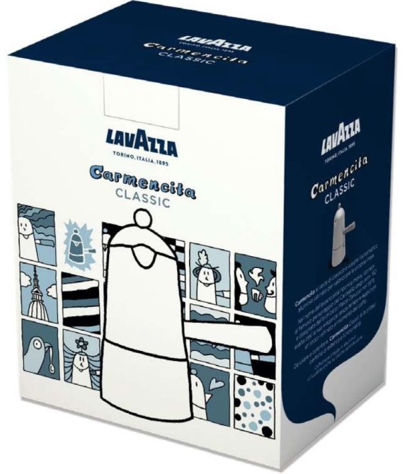 Proizvod Lavazza kafetijera Carmencita silver - classic + Crema e Gusto 2x250 g brenda Lavazza