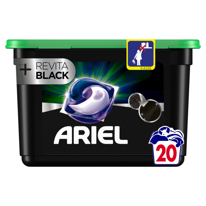 Proizvod Ariel black gel kapsule 20 komada za 20 pranja brenda Ariel