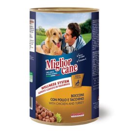 Proizvod Miglior hrana za pse piletina i puretina u konzervi 1250 g brenda Morando