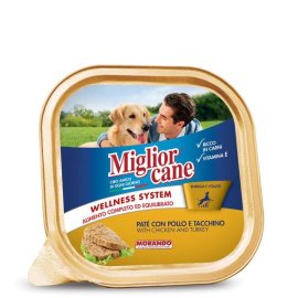 Proizvod Miglior hrana za pse piletina i puretina u konzervi 150 g brenda Morando