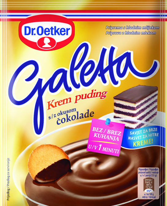 Proizvod Dr. Oetker Galetta puding čokolada brenda Dr. Oetker