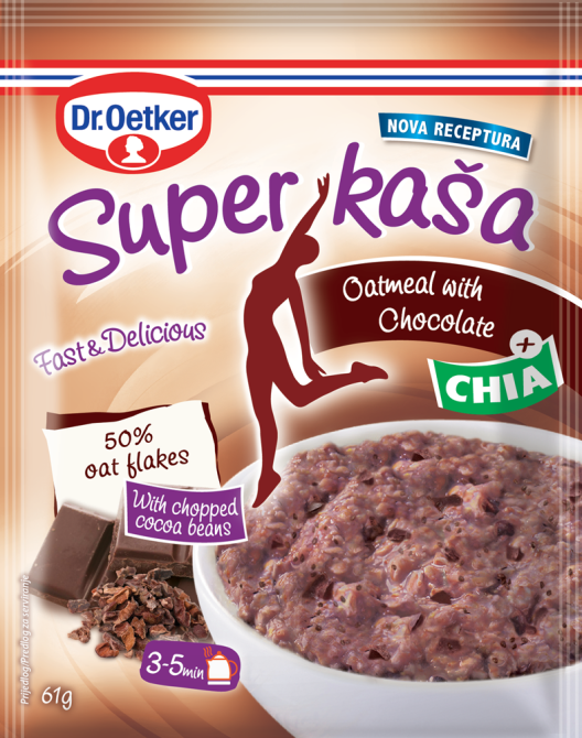 Proizvod Dr. Oetker Super kaša sa čokoladom i chia sjemenkama brenda Dr. Oetker