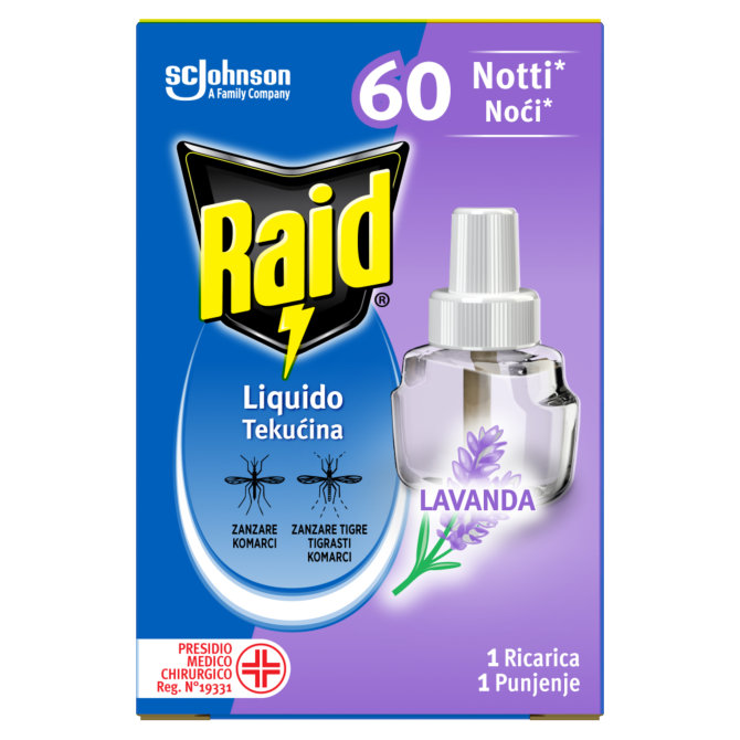 Proizvod Raid® tekućina za električni aparatić s mirisom lavande brenda Raid