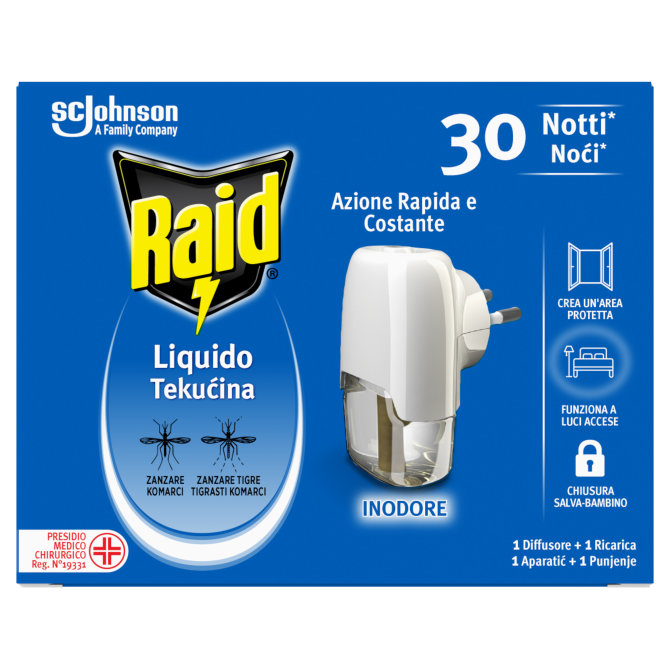 Proizvod Raid® električni aparatić s tekućinom brenda Raid
