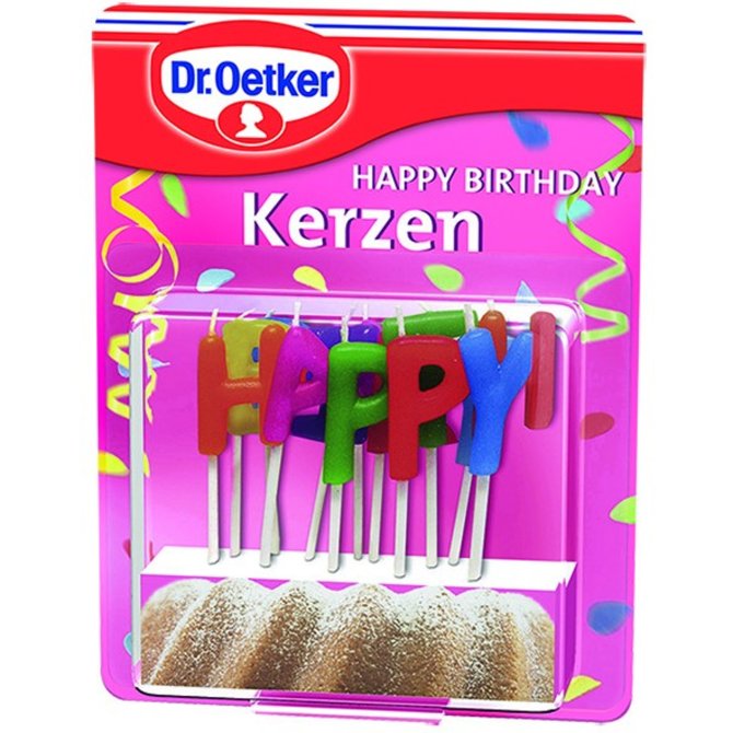 Proizvod Dr. Oetker svjećice Happy Birthday brenda Dr. Oetker