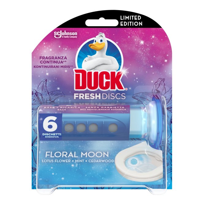 Proizvod Duck® Fresh Discs gel za čišćenje i osvježavanje WC školjke Floral Moon brenda Duck