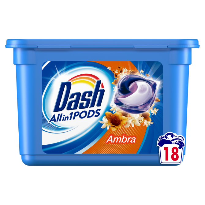 Proizvod Dash gel kapsule Amber 18 komada za 18 pranja brenda Dash
