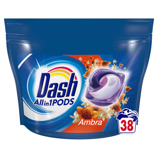 Proizvod Dash gel kapsule Amber 38 komada za 38 pranja brenda Dash
