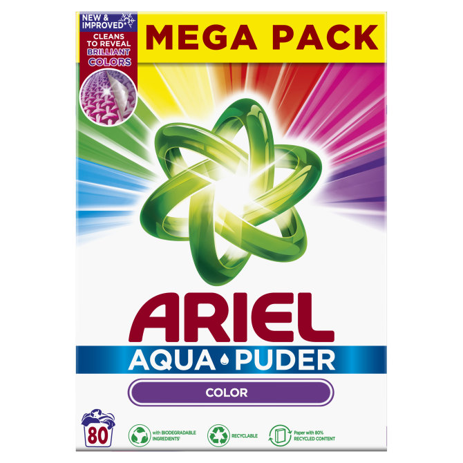 Proizvod Ariel prašak color Aqua Puder 5,2 kg za 80 pranja brenda Ariel