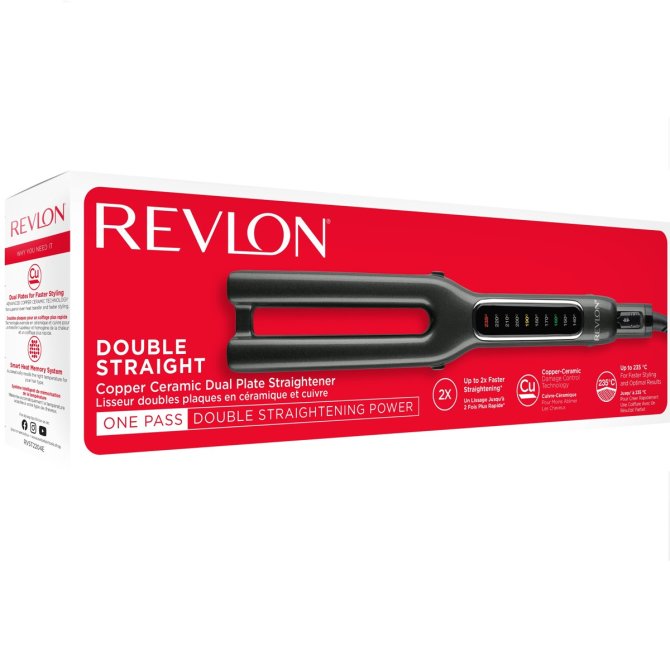 Proizvod Revlon dvostruka pegla za kosu brenda Revlon