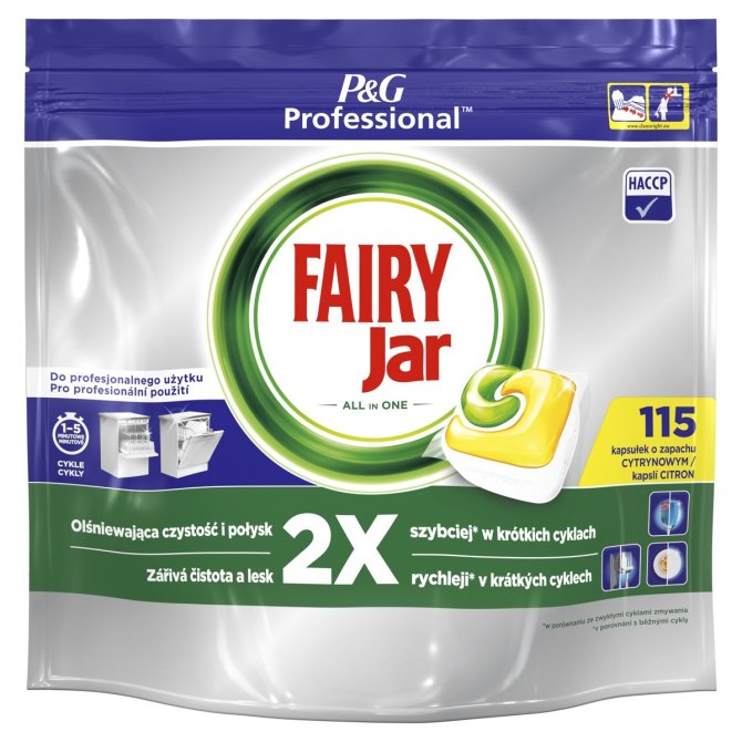 Proizvod Jar Professional All in 1 tablete za strojno pranje posuđa 115 komada brenda Jar