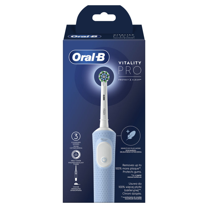 Proizvod Oral-B električna zubna četkica Vitality Pro vapor blue + Oral-B Pro 75 ml brenda Oral-B