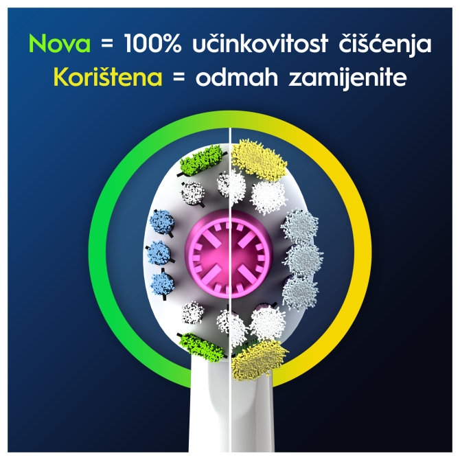 Proizvod Oral-B zamjenske glave Power brush 3D bijele - 4 komada brenda Oral-B